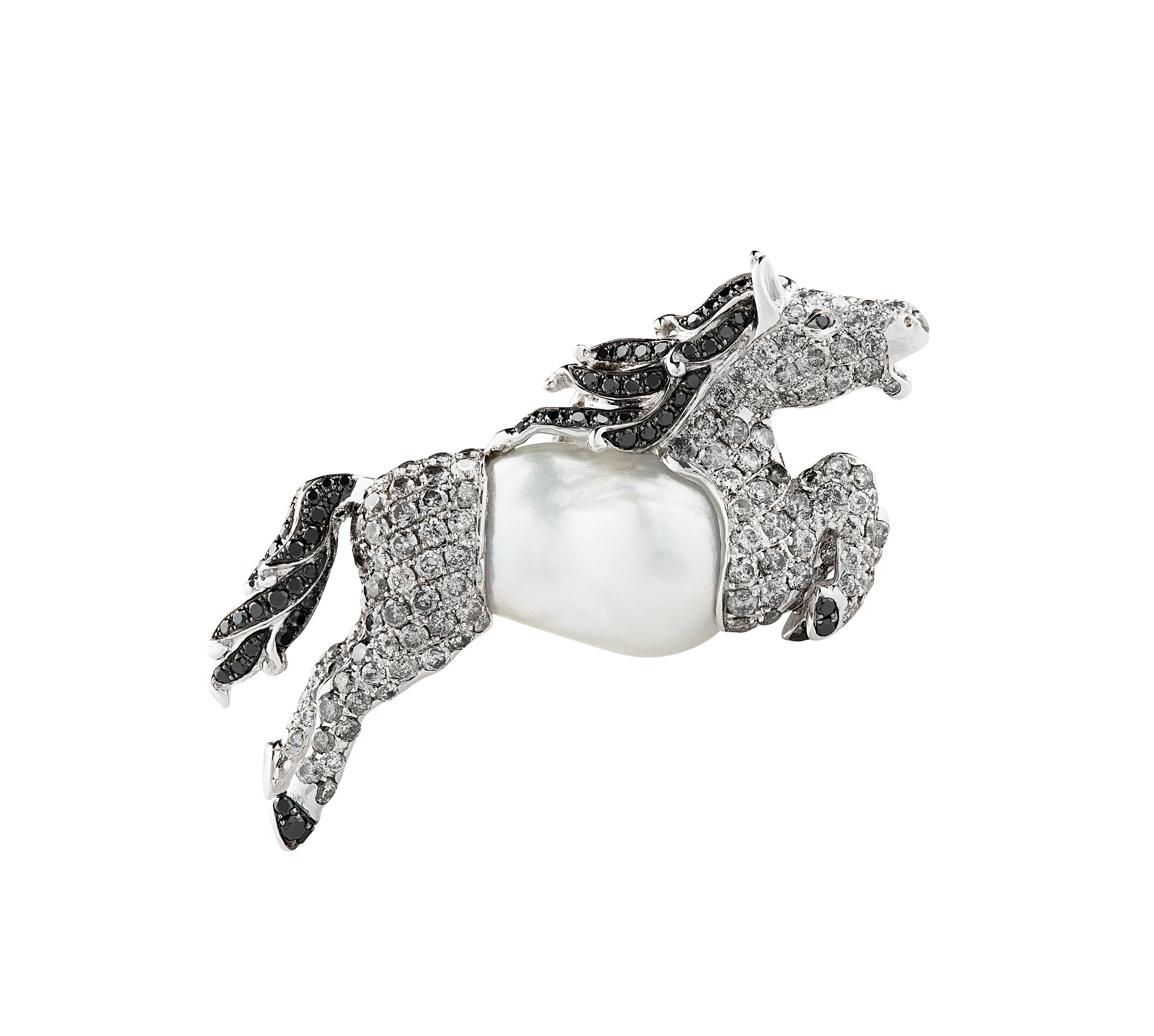 Jumping Horse Brooch — Buzzanca Gioielli